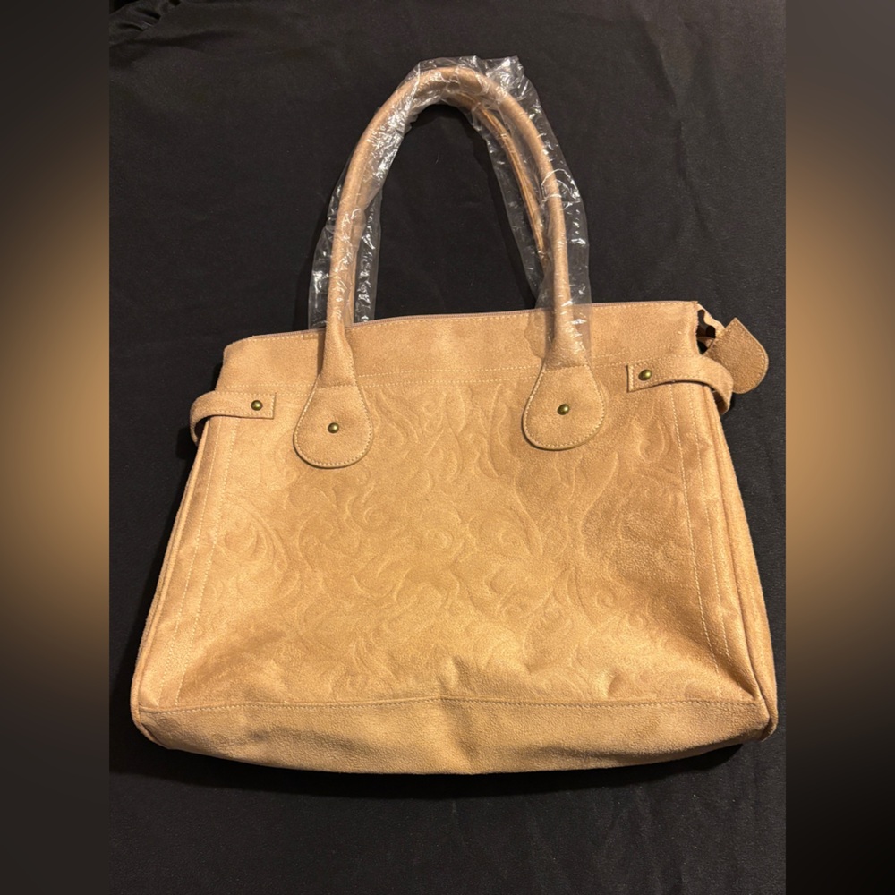 Jessica Simpson tan tote bag
